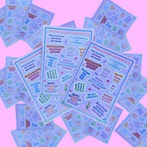 Positive Affirmation Sticker Sheets - Multicolor